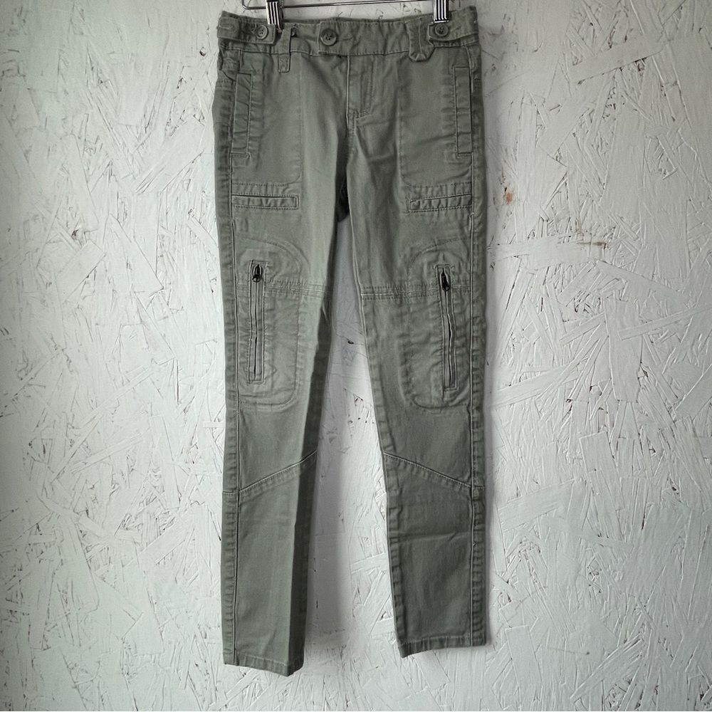 Joes Jeans Lt. Swamp Girl Size 8 Skinny Moto